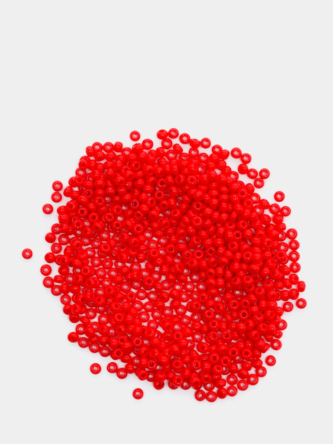 Красный чешский бисер Preciosa 10/0, Natural opaque (10, 50 грамм)