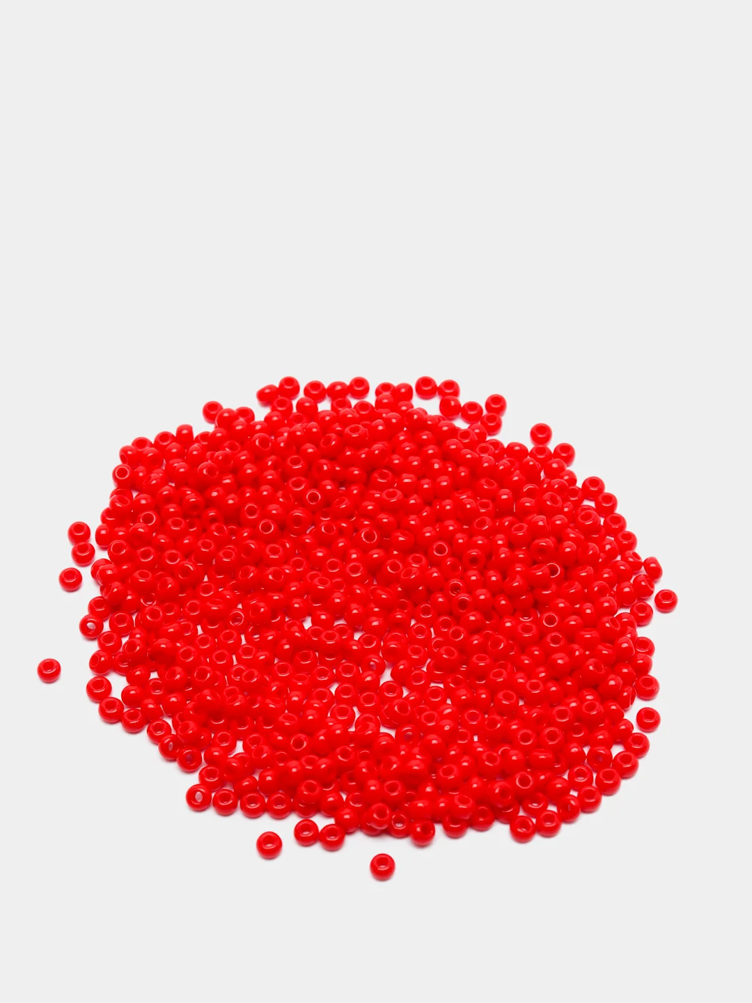 Красный чешский бисер Preciosa 10/0, Natural opaque (10, 50 грамм)