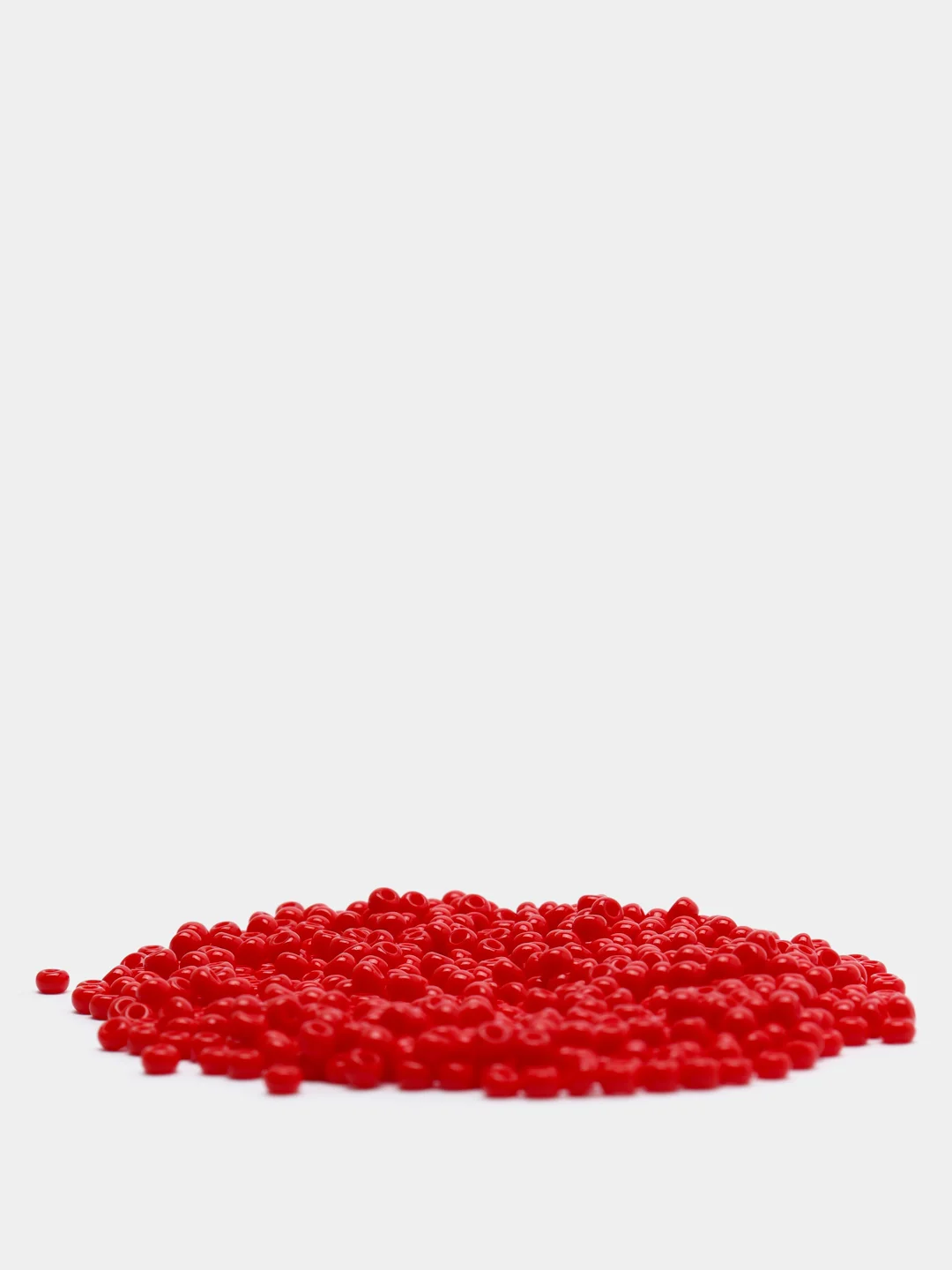 Красный чешский бисер Preciosa 10/0, Natural opaque (10, 50 грамм)