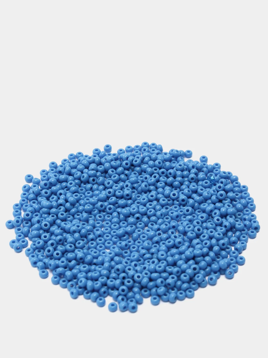 Лазурный чешский бисер Preciosa 10/0, Natural opaque (10, 50 грамм)
