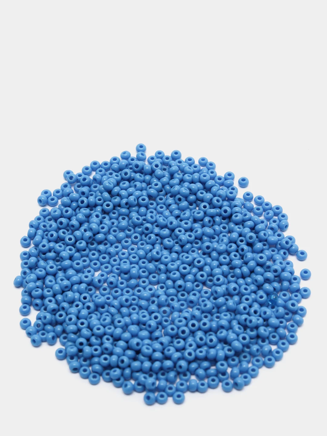 Лазурный чешский бисер Preciosa 10/0, Natural opaque (10, 50 грамм)