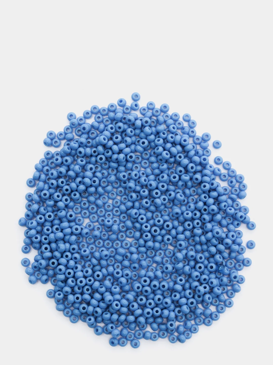 Лазурный чешский бисер Preciosa 10/0, Natural opaque (10, 50 грамм)