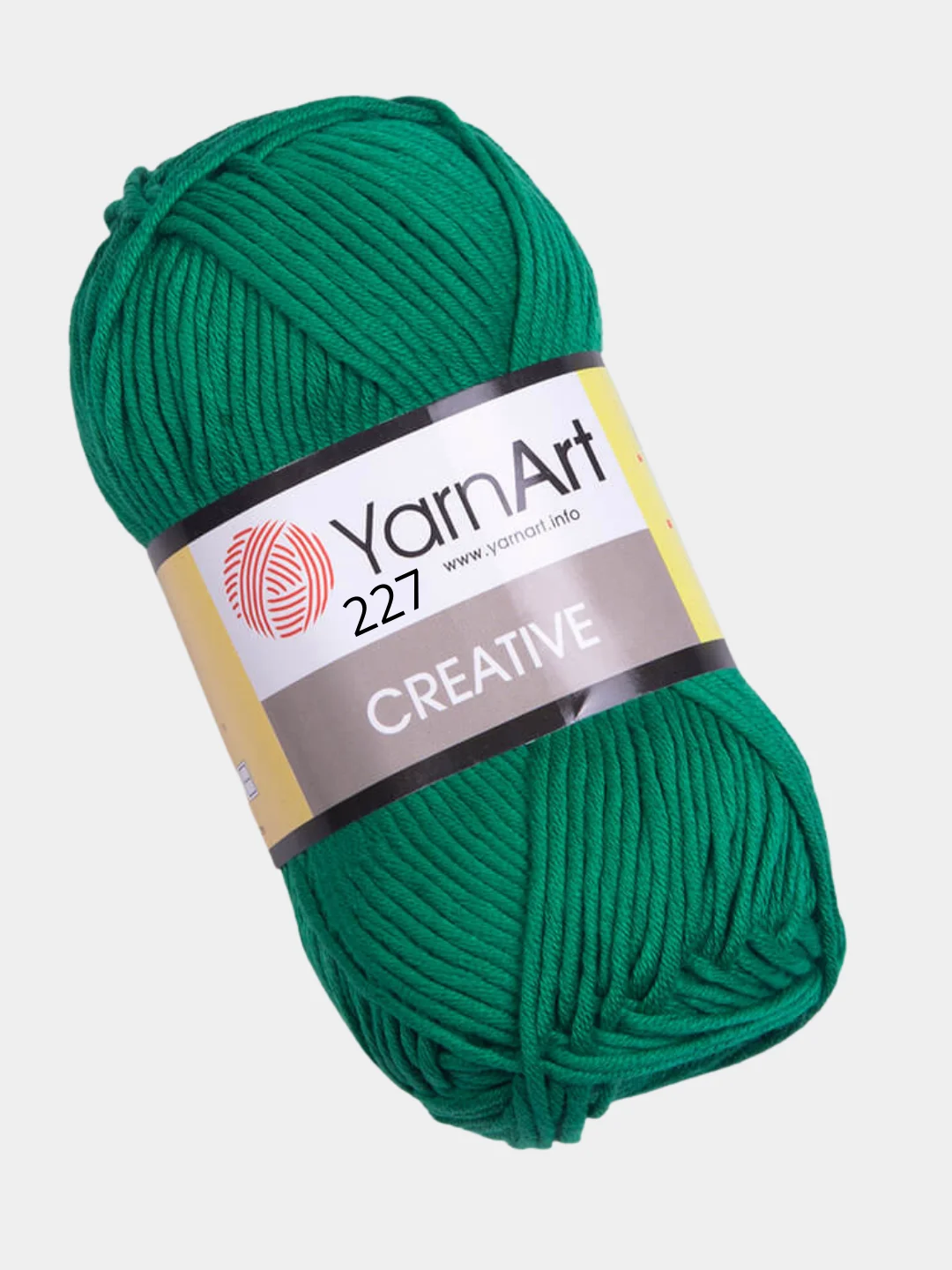 Зеленый пряжа YarnArt Creative, 50 г, 85 м, 100% хлопок