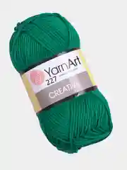 Зеленый пряжа YarnArt Creative, 50 г, 85 м, 100% хлопок