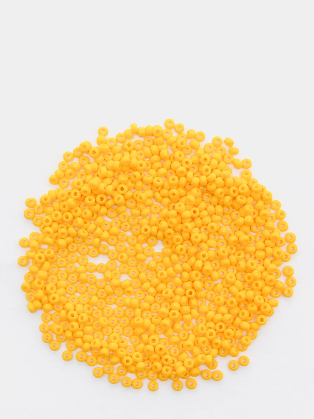 Желтый чешский бисер Preciosa 10/0, Natural opaque (10, 50 грамм)