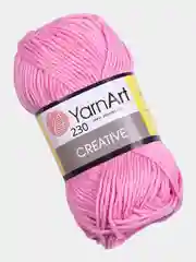 Розовый пряжа YarnArt Creative, 50 г, 85 м, 100% хлопок