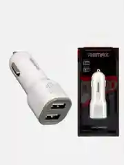 Белый автомобильное зарядное устройство, 2 USB выхода