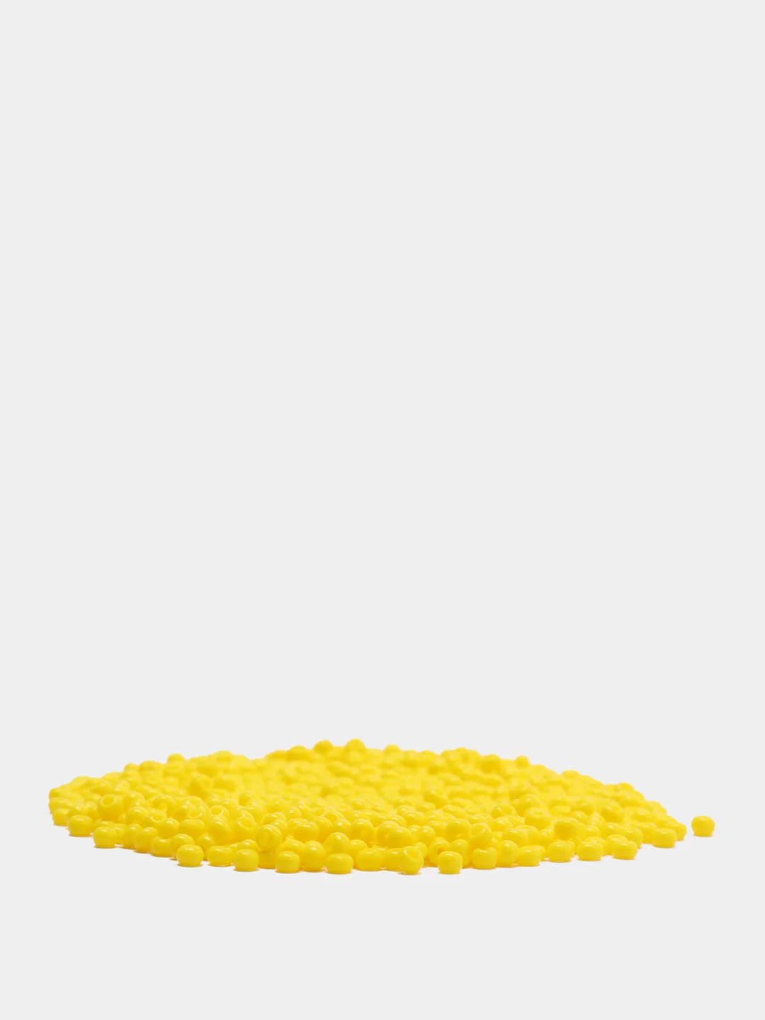 Лимонный чешский бисер Preciosa 10/0, Natural opaque (10, 50 грамм)