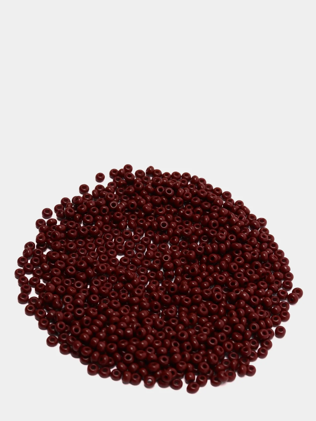Бордовый чешский бисер Preciosa 10/0, Natural opaque (10, 50 грамм)