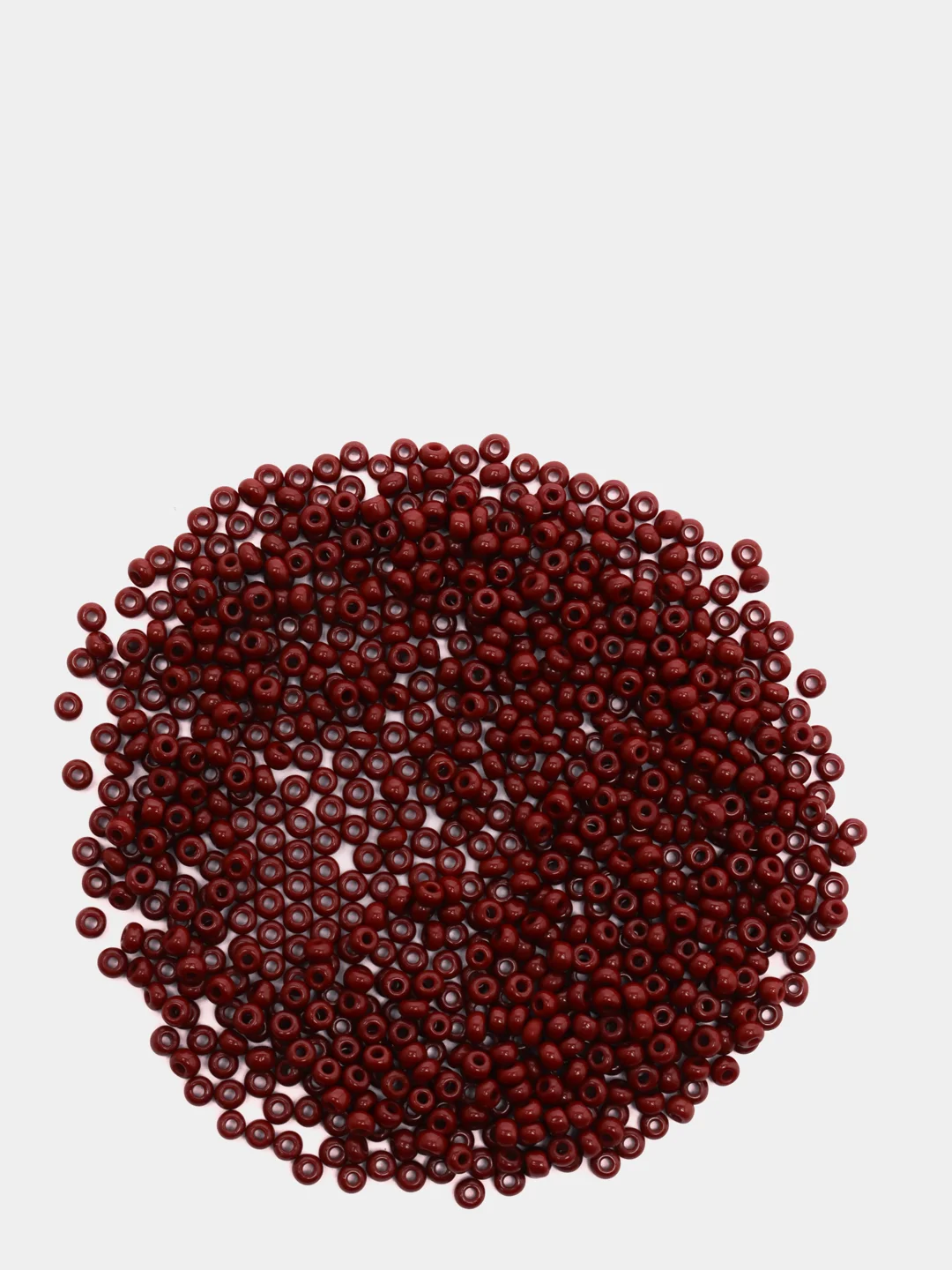 Бордовый чешский бисер Preciosa 10/0, Natural opaque (10, 50 грамм)