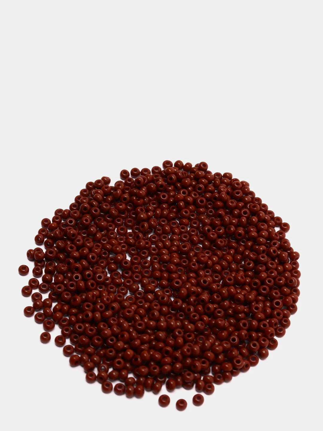 Коричневый чешский бисер Preciosa 10/0, Natural opaque (10, 50 грамм)