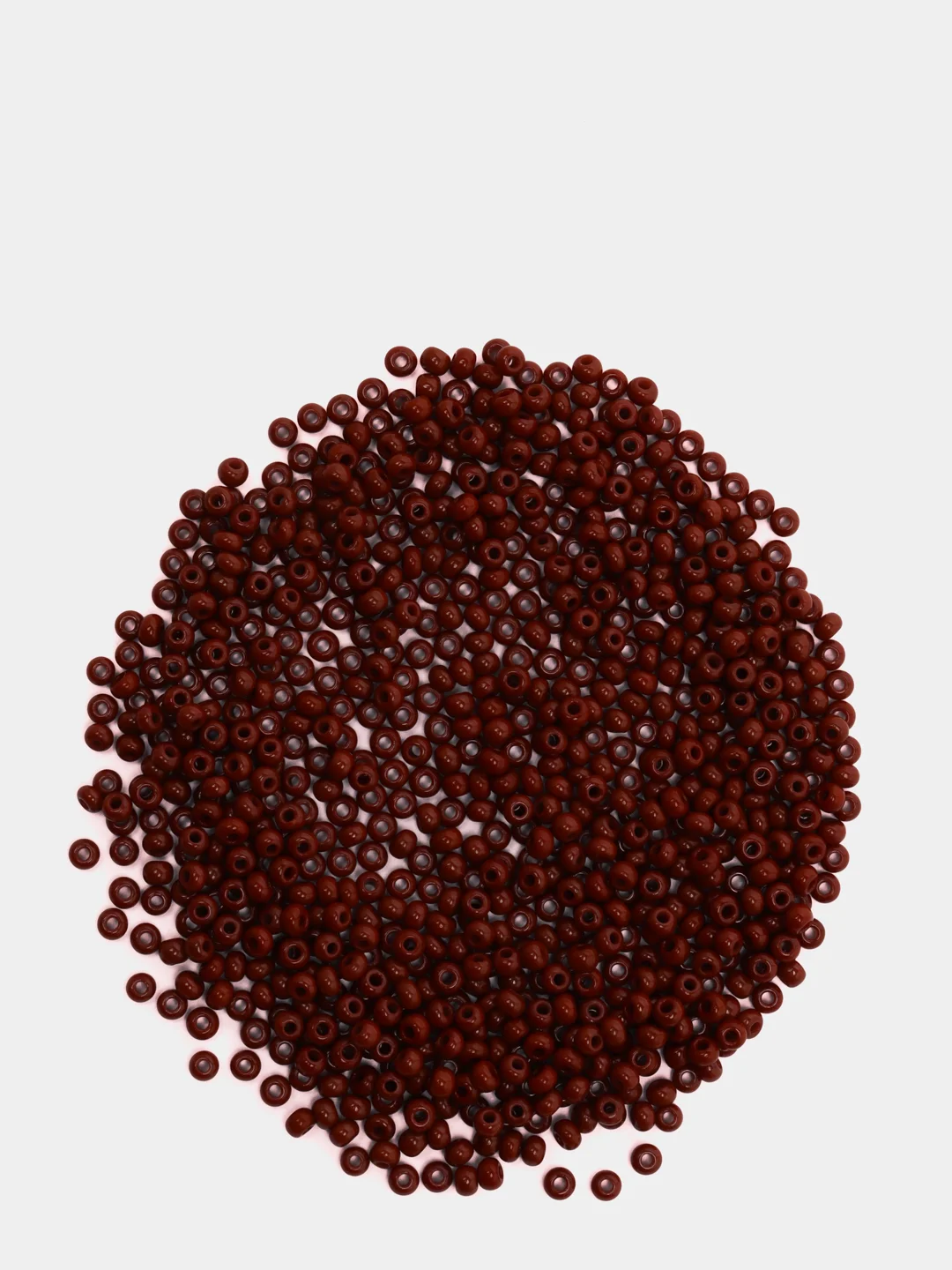 Коричневый чешский бисер Preciosa 10/0, Natural opaque (10, 50 грамм)