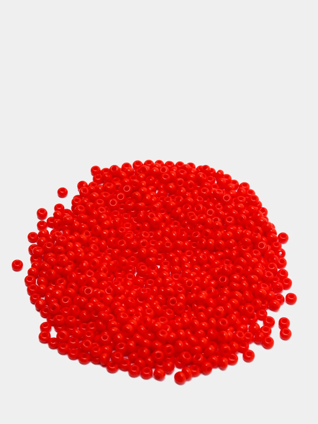 Алый чешский бисер Preciosa 10/0, Natural opaque (10, 50 грамм)
