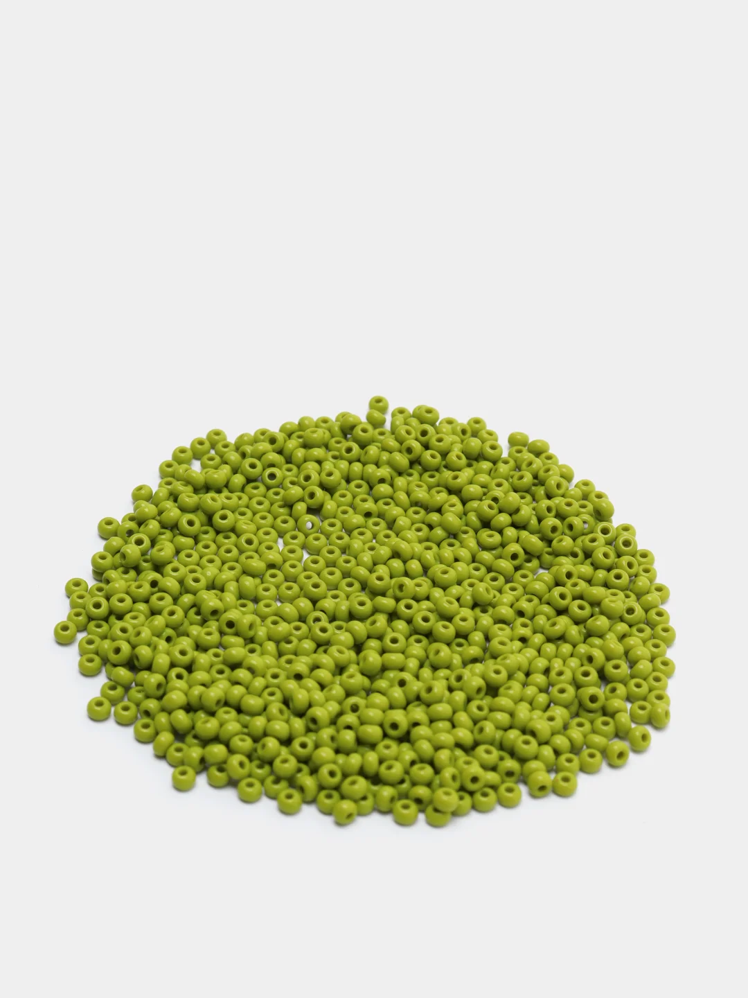 Оливковый чешский бисер Preciosa 10/0, Natural opaque (10, 50 грамм)