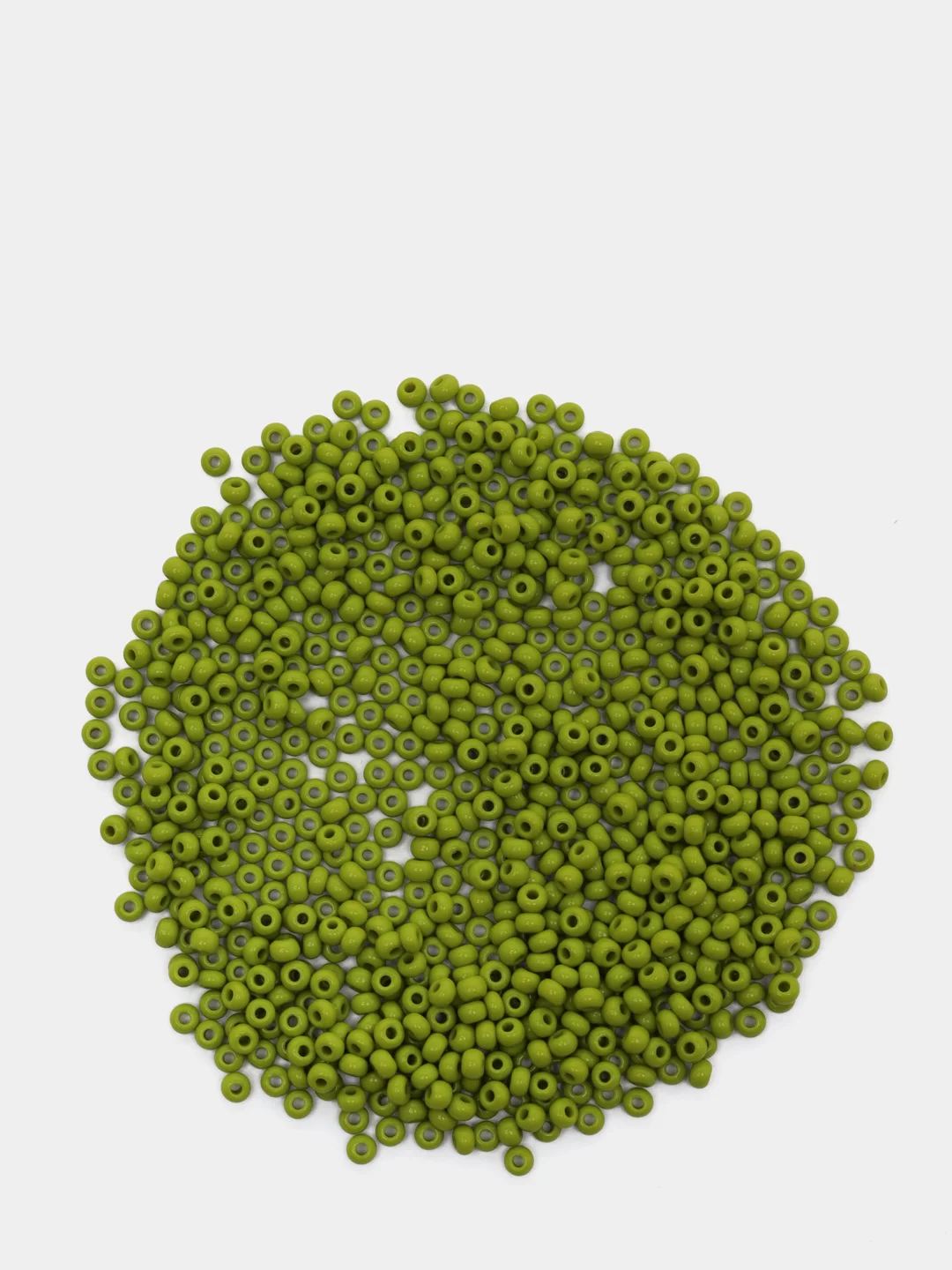 Оливковый чешский бисер Preciosa 10/0, Natural opaque (10, 50 грамм)