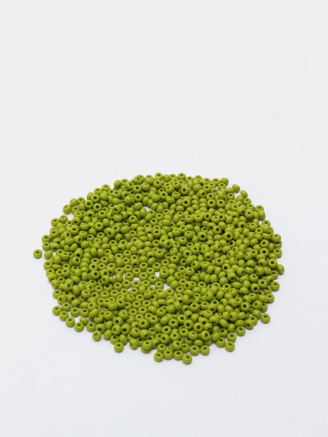 Оливковый чешский бисер Preciosa 10/0, Natural opaque (10, 50 грамм)
