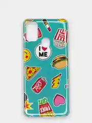 Салатовый чехол Samsung Galaxy M21 / M30s с рисунком