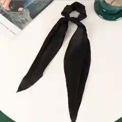 Черный резинка-бант для волос