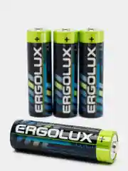 Батарейки Ergolux, алкалиновые, AAA / R03, мизинчиковые