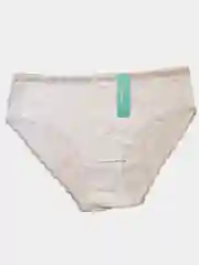 Белый трусы-слипы женские, хлопковые