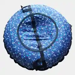 Темно-синий тюбинг - ватрушка с камерой 95см, материал Тент - Оксфорд, камера R13