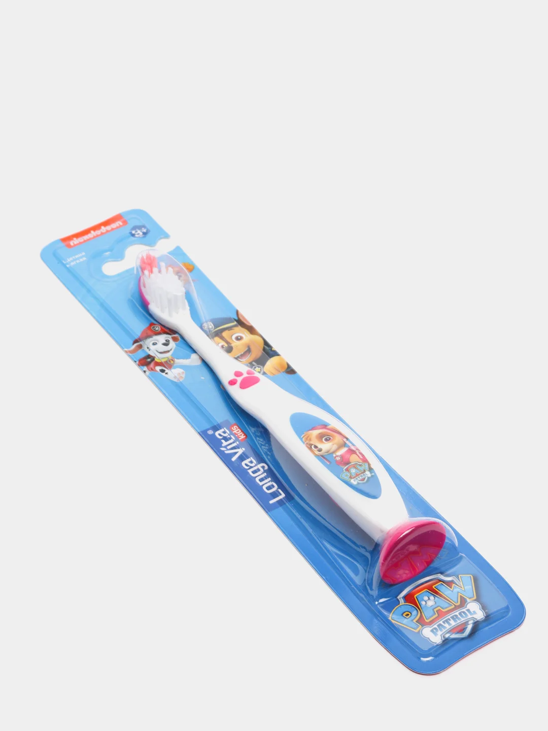 Детская зубная щётка Лонга Вита Paw Patrol, от 3-х лет, розовая