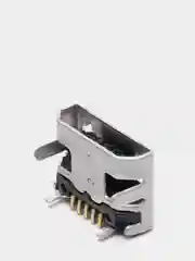 5 штук Гнездо micro-USB 5конт smd (нижнее крепление, 4 крепежа в плату)