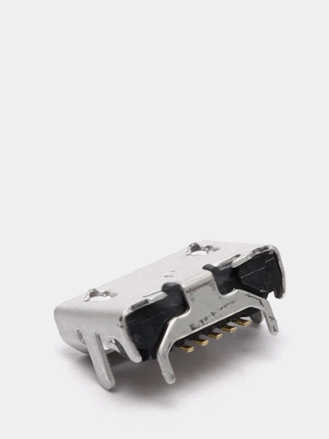 5 штук Гнездо micro-USB 5конт smd (нижнее крепление, 4 крепежа в плату)