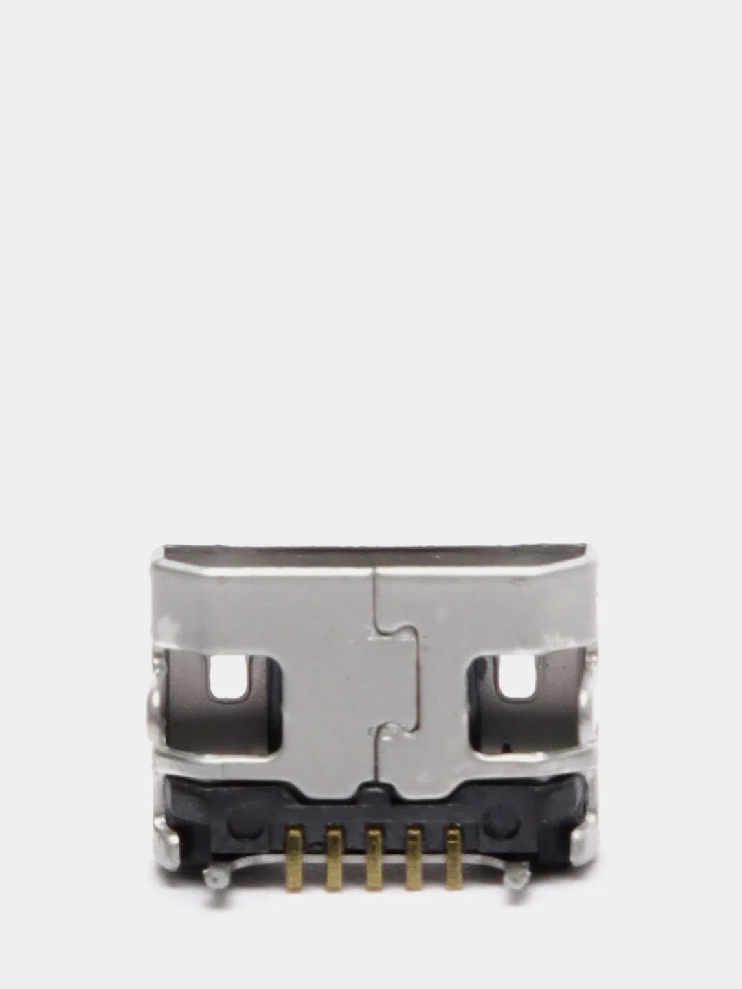 5 штук Гнездо micro-USB 5конт smd (нижнее крепление, 4 крепежа в плату)