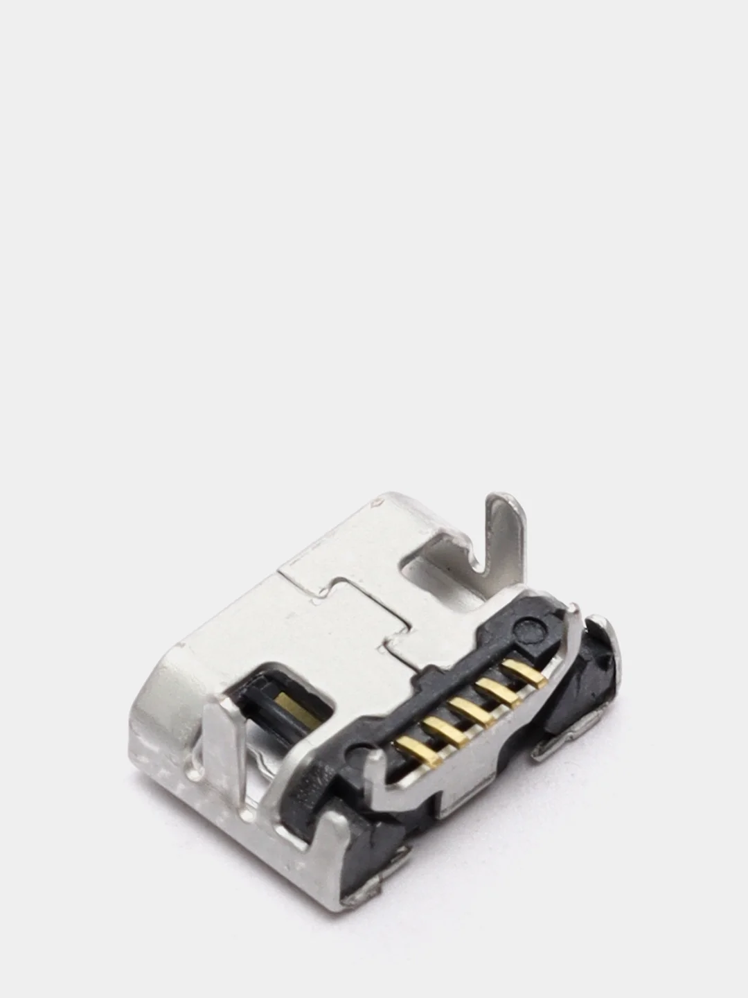 5 штук Гнездо micro-USB 5конт smd (нижнее крепление, 4 крепежа в плату)