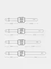 Серый меланж ремешок для Apple Watch на 42-44 мм