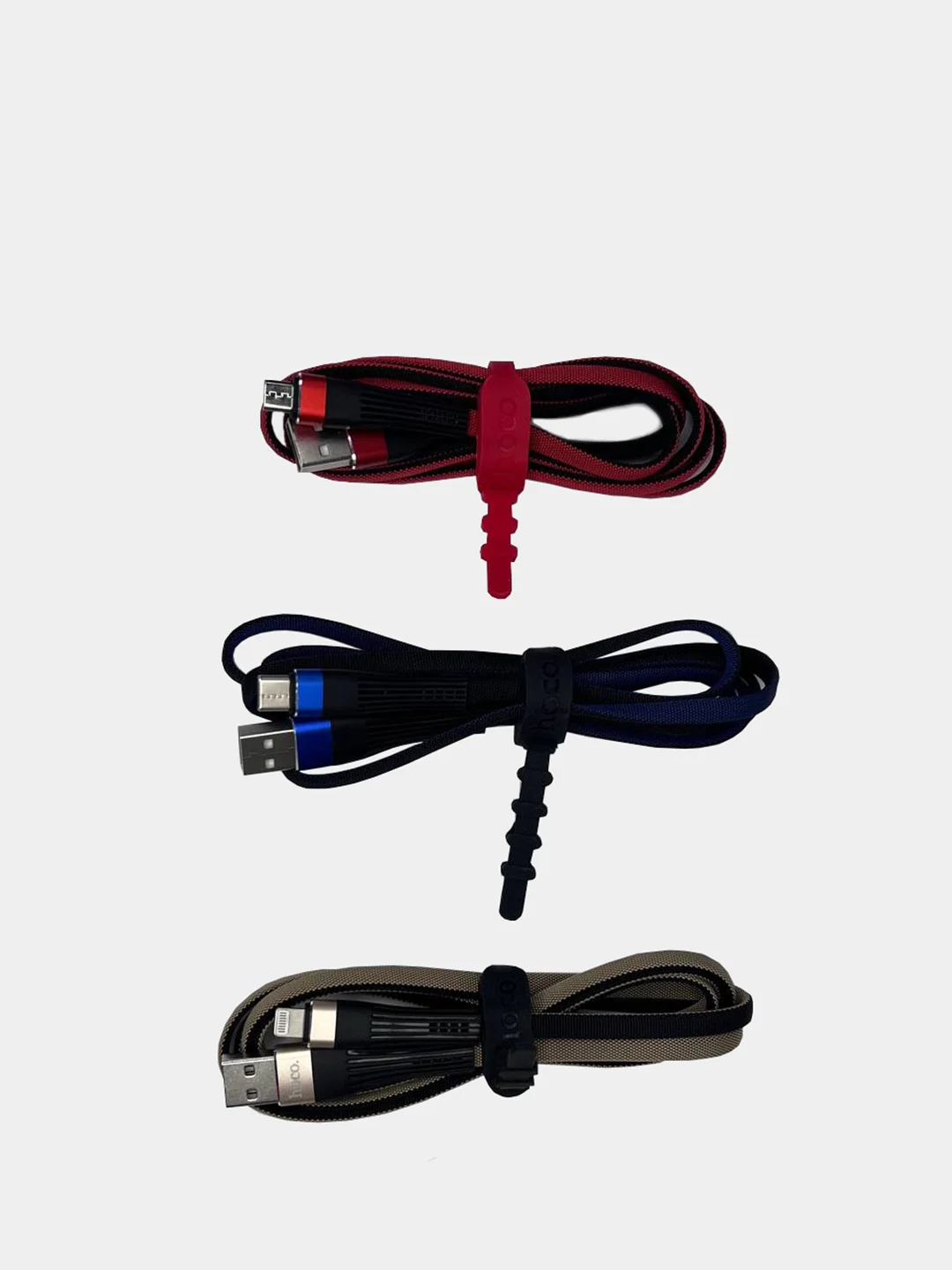 Кабель 1.2м MicroUSB, Lightning, Type-C от HOCO (U39, 2.4А)