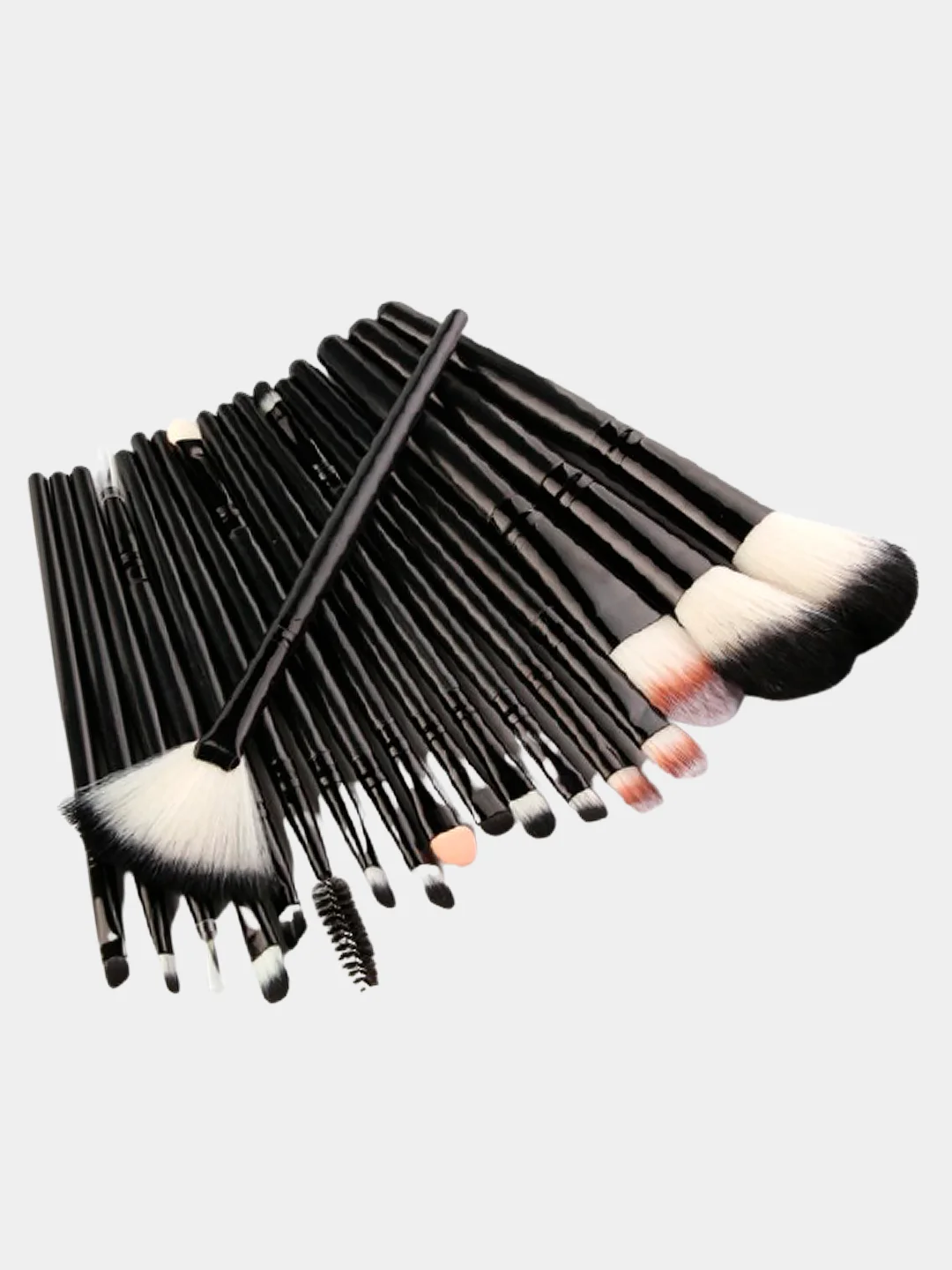 Черный набор кистей для макияжа Professional MAANGE 18 штук, 9 цветов