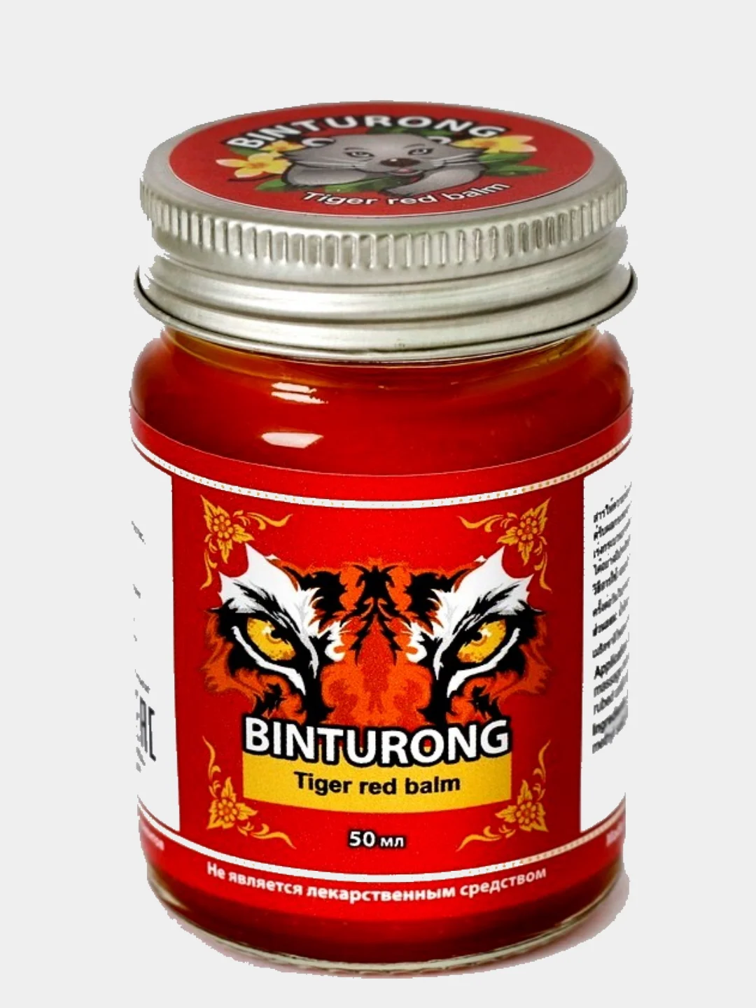 Тайский бальзам Красный Тигр BINTURONG, 50 мл