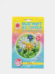 Набор для детского рукоделия с гипсом. Магнит из гипса. Цветы Весна. Фантазер