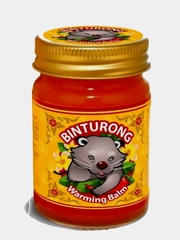 Тайский красный разогревающий бальзам с Чили перцем Binturong, 50 мл