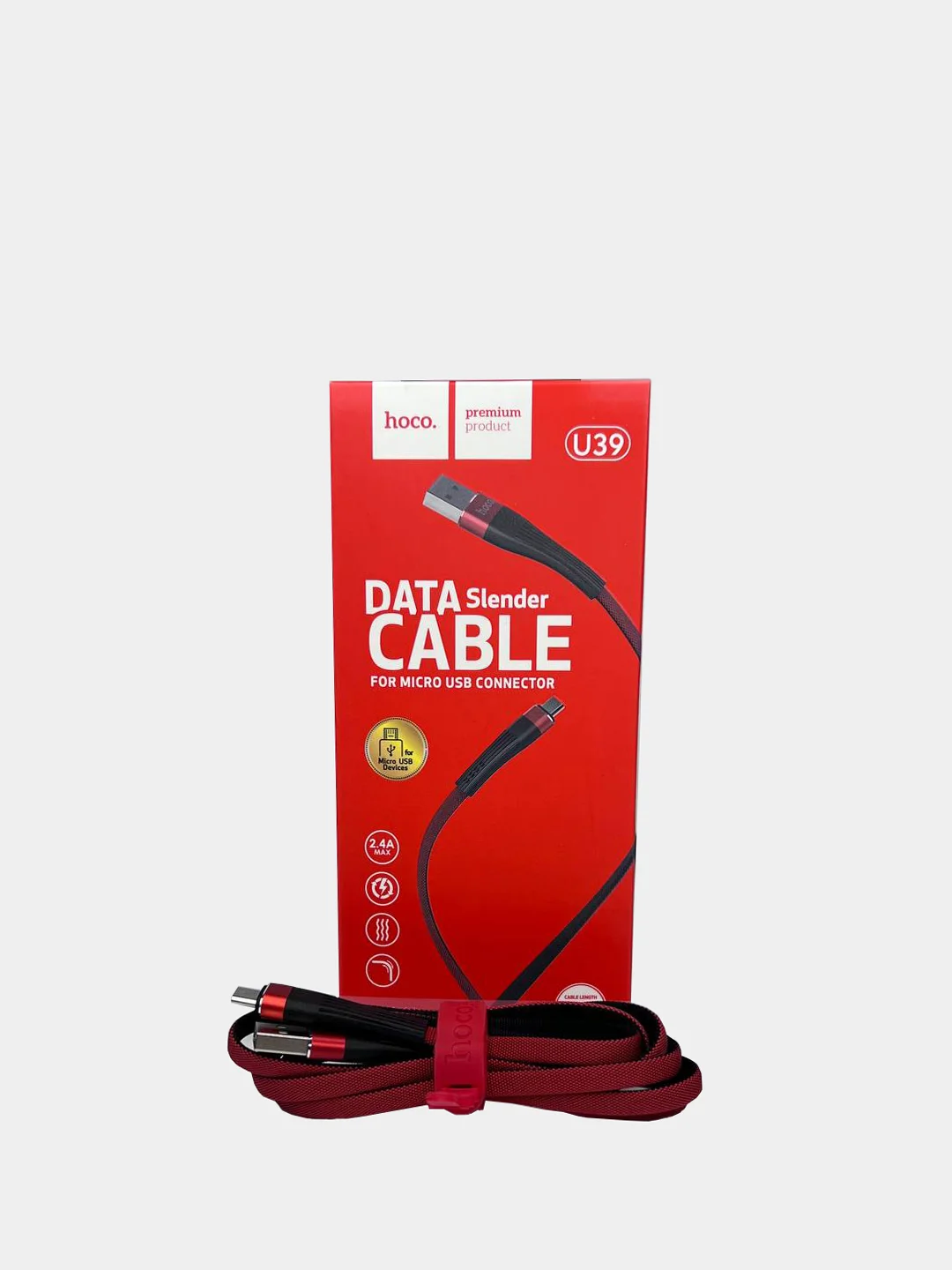 Кабель 1.2м MicroUSB, Lightning, Type-C от HOCO (U39, 2.4А)