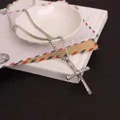 Золотой крест с цепочкой Доминика Торетто Форсаж