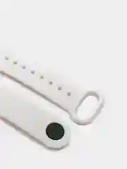 Белый ремешок для Mi Band 4, Mi Band 3, силиконовый