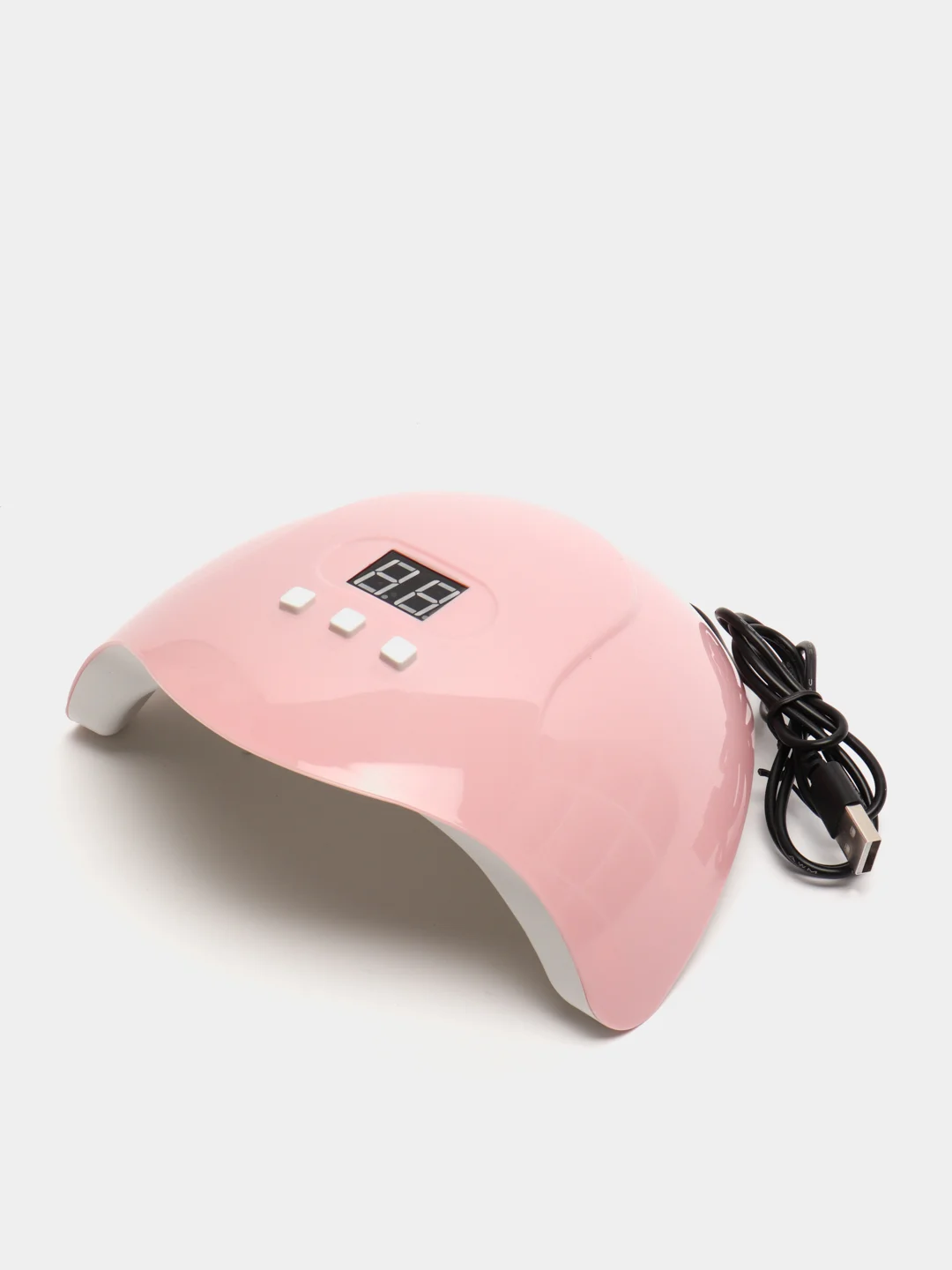Розовый лампа для сушки гель лака, ногтей, маникюра X3, 18 ламп LED