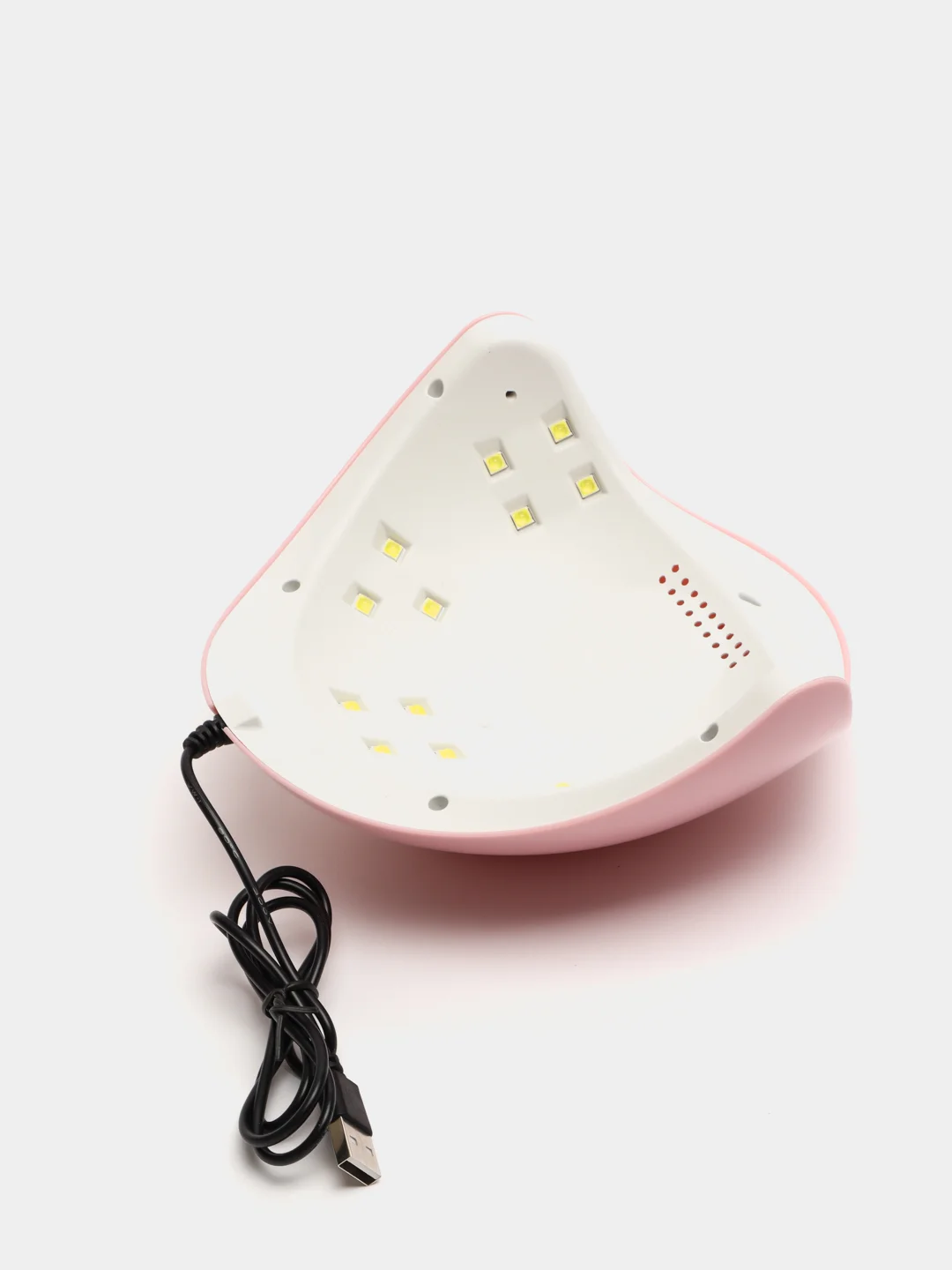 Розовый лампа для сушки гель лака, ногтей, маникюра X3, 18 ламп LED