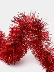 Красный мишура новогодняя, 200 см