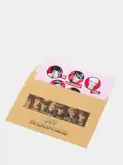 Коралловый конверт подарочный для денег с фото открыткой k-pop "BTS"