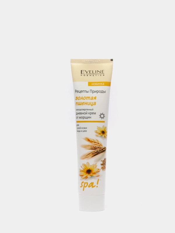 Eveline Cosmetics Рецепты природы Spa! Крем для лица от морщин ЗОЛОТАЯ ПШЕНИЦА дн., 125 мл