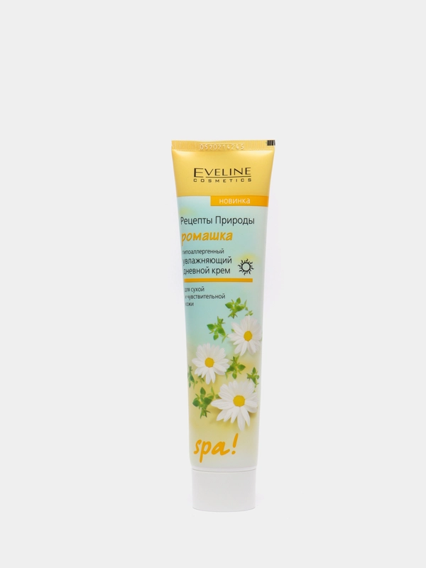 Eveline Cosmetics Рецепты природы Spa! Крем для лица РОМАШКА увлажняющий дневной, 125 мл