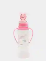 Розовый бутылочка Baby Land 240мл с колпачком-игрушкой, силиконовой классической соской