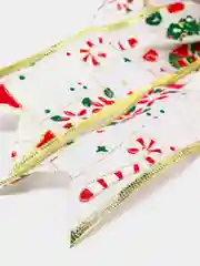 Серебряный новогоднее украшение "Бант Merry christmas" 20 см. Новый год/Рождество
