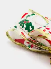Серебряный новогоднее украшение "Бант Merry christmas" 20 см. Новый год/Рождество
