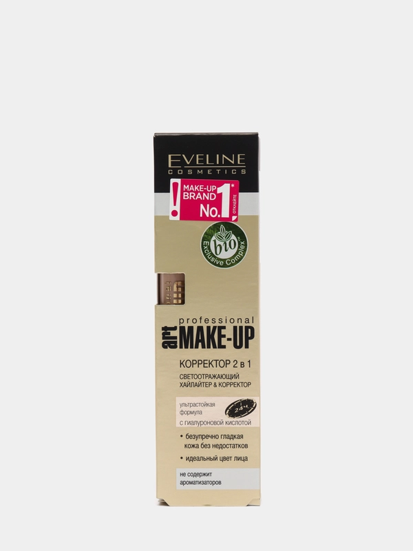 Eveline Cosmetics Корректор для лица 2 в 1 Art Make-up Professional,тон 08 Фарфор, 7 мл