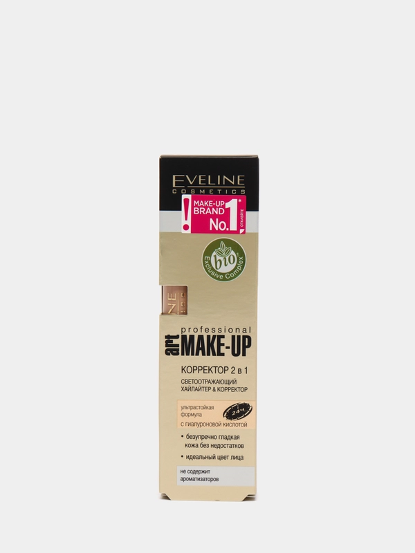 Eveline Cosmetics Корректор для лица 2 в 1 Art Make-up Professional,тон 07 Слон.кос., 7 мл